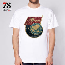 Load image into Gallery viewer, USSR CCCP t-shirt men the Soviet Union Russia space T Shirt Men Short Sleeve male TShirt Comfortable top tees
