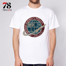 Load image into Gallery viewer, USSR CCCP t-shirt men the Soviet Union Russia space T Shirt Men Short Sleeve male TShirt Comfortable top tees