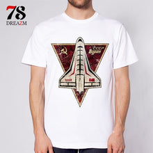 Load image into Gallery viewer, USSR CCCP t-shirt men the Soviet Union Russia space T Shirt Men Short Sleeve male TShirt Comfortable top tees