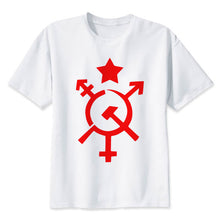 Load image into Gallery viewer, USSR CCCP t-shirt men the Soviet Union Russia space T Shirt Men Short Sleeve male TShirt Comfortable top tees