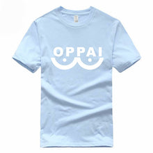 Load image into Gallery viewer, Hero Saitama One Punch Man Oppai Funny T-shirt Summer Euro Size 100% Cotton Short Sleeve O-Neck Men And Women T Shirt GMT3000019